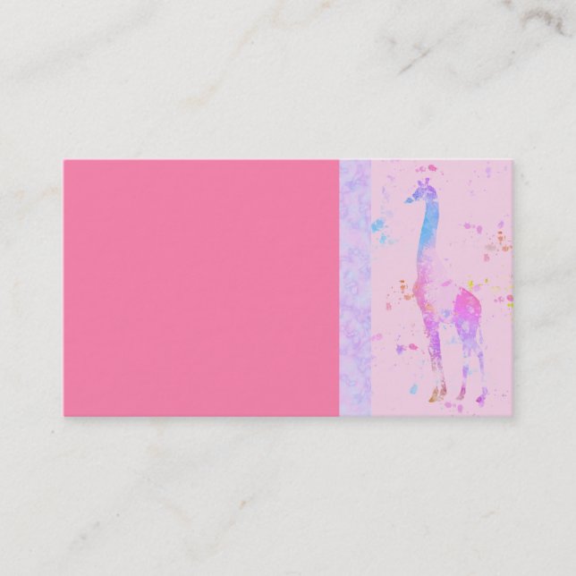 Carte de visite Giraffe (Devant)