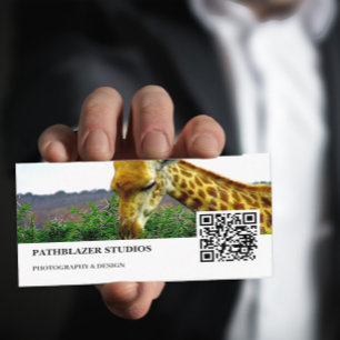 Carte De Visite Giraffe Thorn Tree   Photographie de la faune  