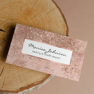 Carte De Visite Girly rougissent le marbre rose de parties