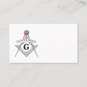 Carte De Visite Gîte de franc-maçonnerie de l'état du Tennessee