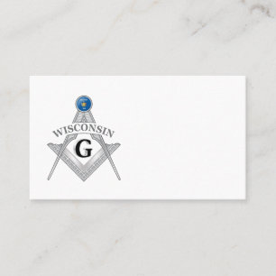 Carte De Visite Gîte de franc-maçonnerie de l'état du Wisconsin