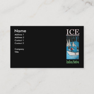 CARTE DE VISITE GLACE INDICA SATIVA