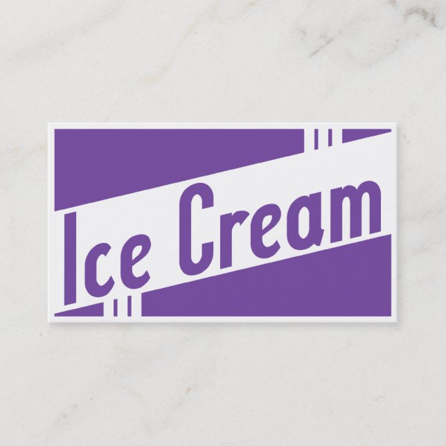 Carte De Visite glace rétro (Devant)