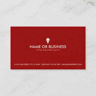 Carte De Visite glace simple