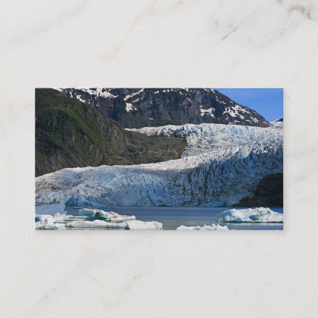 Carte De Visite Glacier de Mendenhall/Juneau Alaska (Devant)