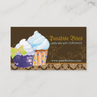 Carte De Visite Glam Bakery Cupcakes