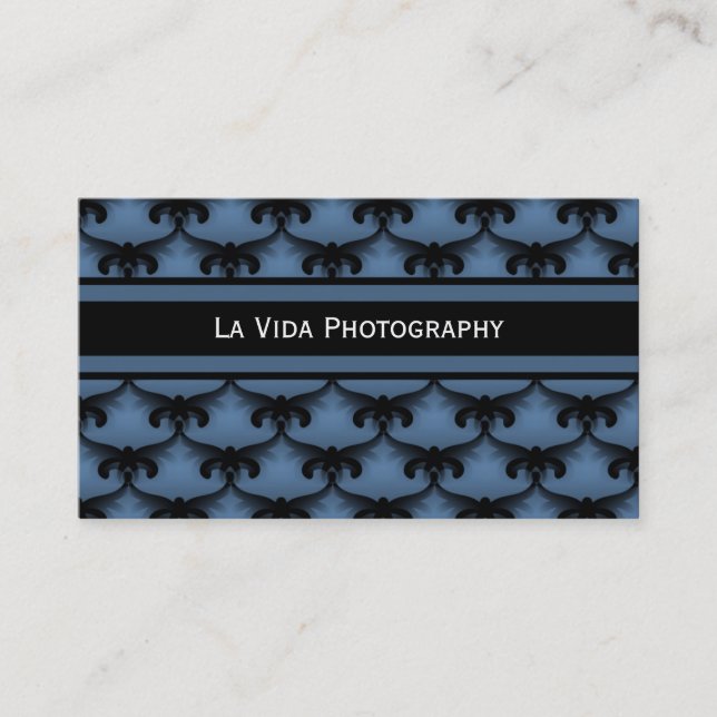Carte de visite Glam cosmopolite, Royal Blue (Devant)
