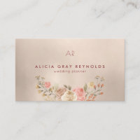 Glam Monogramme Aquarelle Wedding planner Floral