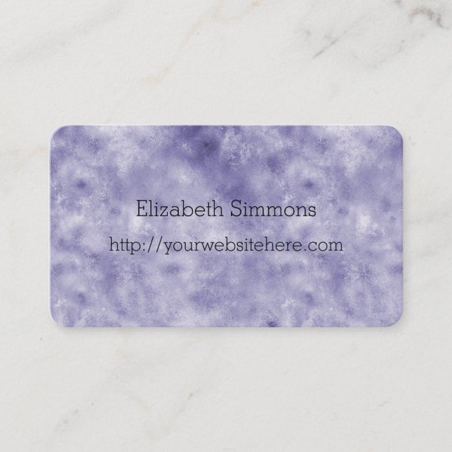 Carte De Visite Glam pourpre (Devant)