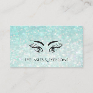 Carte De Visite glamour élégant et glamour Eyelashes & sourcils