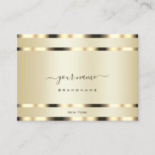 Carte De Visite Glamour et Elegant Gold Effet Professionnel