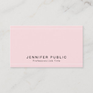 Carte De Visite Glamour Luxueux Fini Soie Premium Moderne Uni