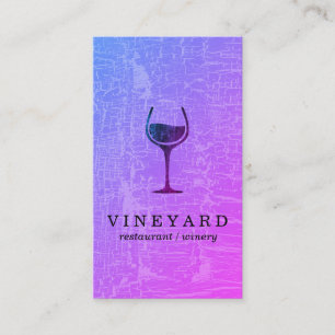Carte De Visite Glamour Marbré Texture avec Verre à Vin
