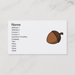 Carte De Visite Gland de chêne