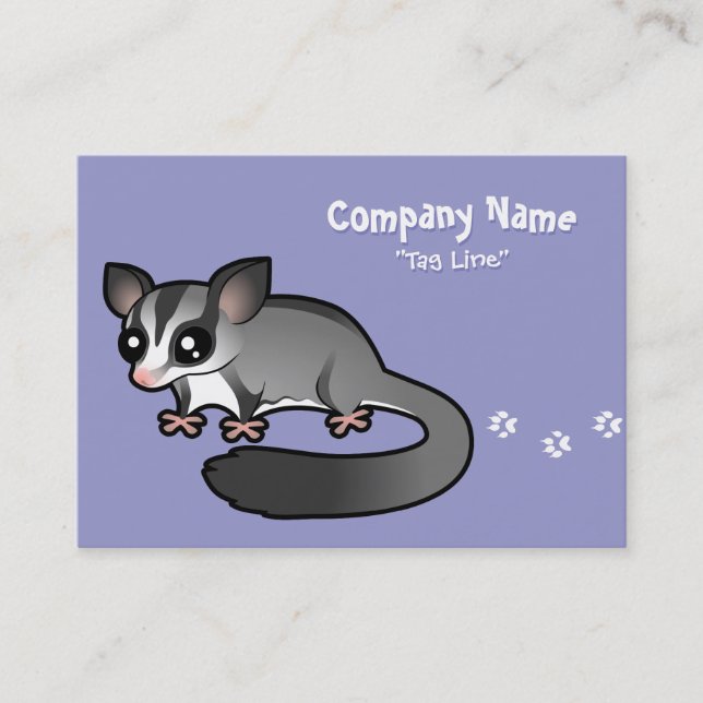 Carte De Visite Glider sugaré de dessin animé (Devant)
