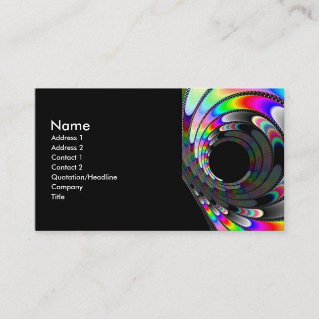 Carte De Visite Glisser (Devant)