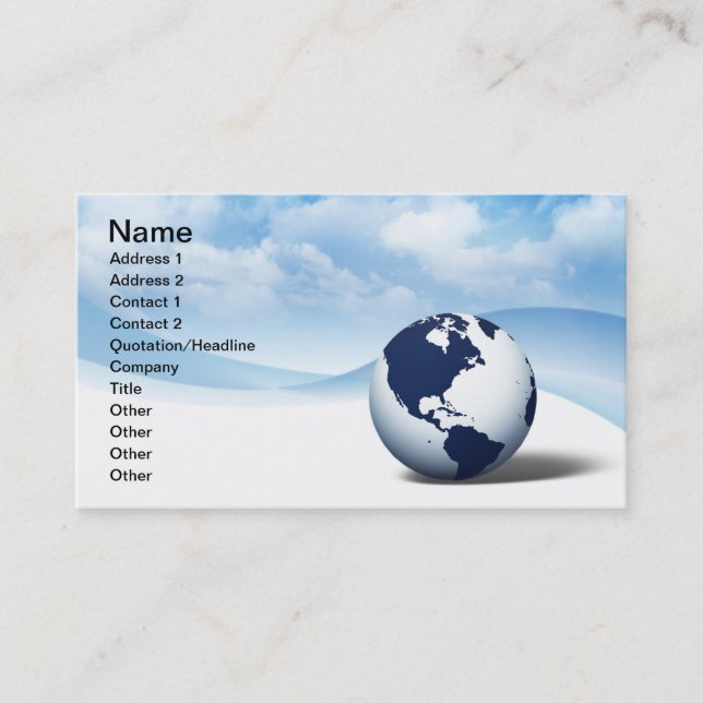 Carte de visite global (Devant)