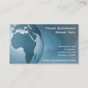 Carte De Visite Global Corporate International Trading Company