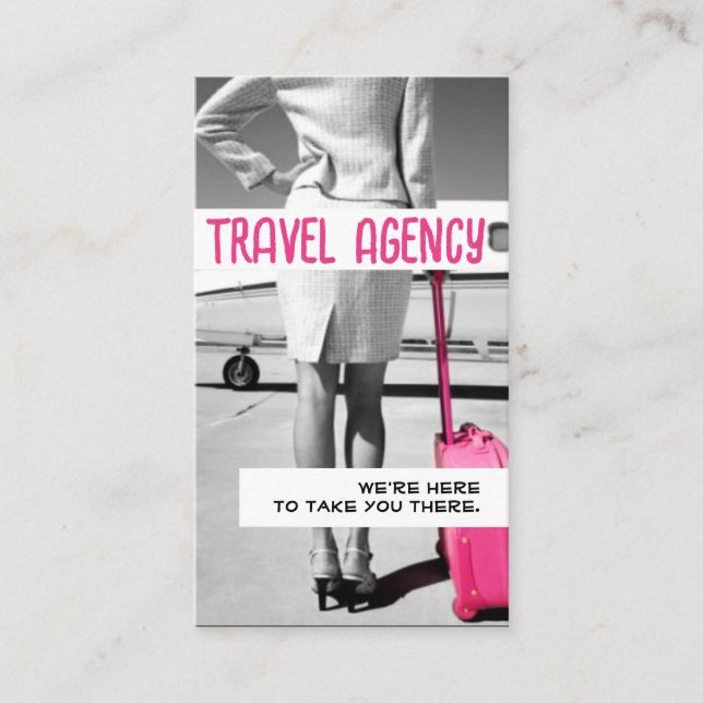 Carte De Visite Global Travel Agency Agent Business Card (Devant)