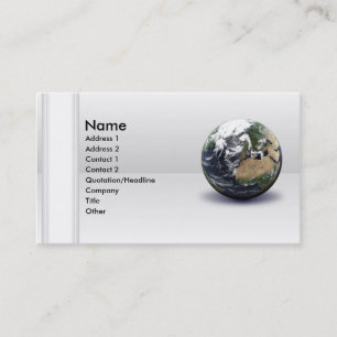 Carte de visite globale de la Terre