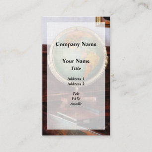 Carte De Visite Globe sur piano