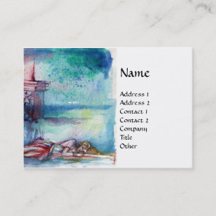 CARTE DE VISITE GNOMON ET DAME DU LAC