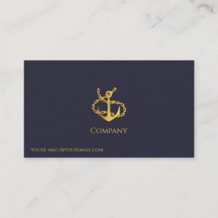 Carte de visite Gold Anchor