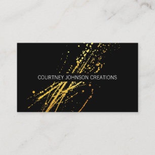 Carte De Visite Gold Artistique expressif