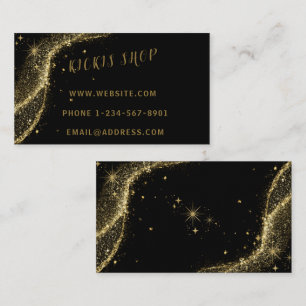 Carte de visite Gold Black Girl Star
