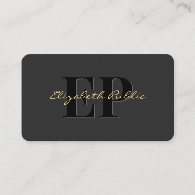 Carte De Visite Gold Calligraphy Nom du texte QR Code Script Luxe (Devant)