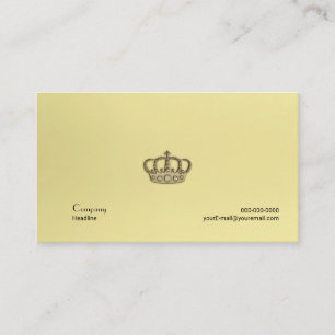 Carte De Visite Gold Crown