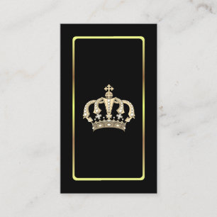 Carte de visite Gold Crown Classy
