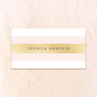 Carte de visite Gold et rose Girls