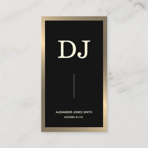 Carte De Visite Gold Faux 2019  DJ Mariage 2020