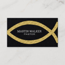 Gold Foil Christian Fish Religieux