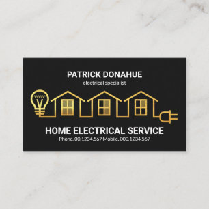 Carte De Visite Gold Home Circuit Wiring Entrepreneur électrique