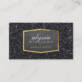 Carte De Visite GOLD LOGO classe élégante parties scintillant bril