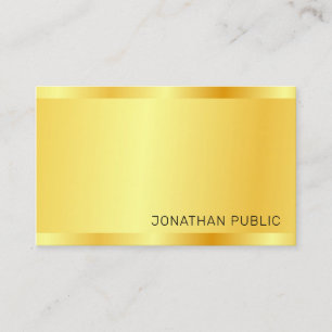 Carte De Visite Gold Look moderne professionnel tendance élégant
