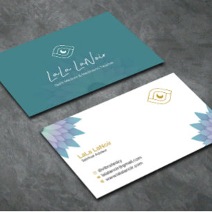 Carte De Visite Gold Lotus Spirit Milieu & Méditation Enseignant