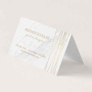 Carte De Visite Gold Lux Modern avec marbre