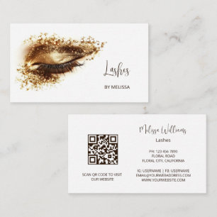 Carte De Visite Gold Make Oye Lashes