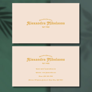Carte De Visite Gold minimaliste moderne professionnel