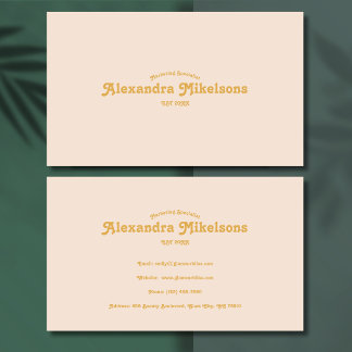 Carte De Visite Gold minimaliste moderne professionnel