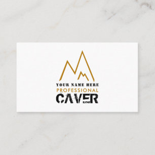 Carte De Visite Gold Mountain Logo, Cave Explorer, Sportsperson