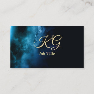 Carte De Visite Gold Navy Blue | Moderne minimaliste