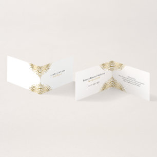 Carte De Visite Gold Paisley Mandala