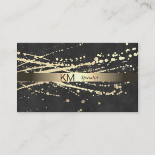 Carte De Visite Gold Spatter Lux Executive