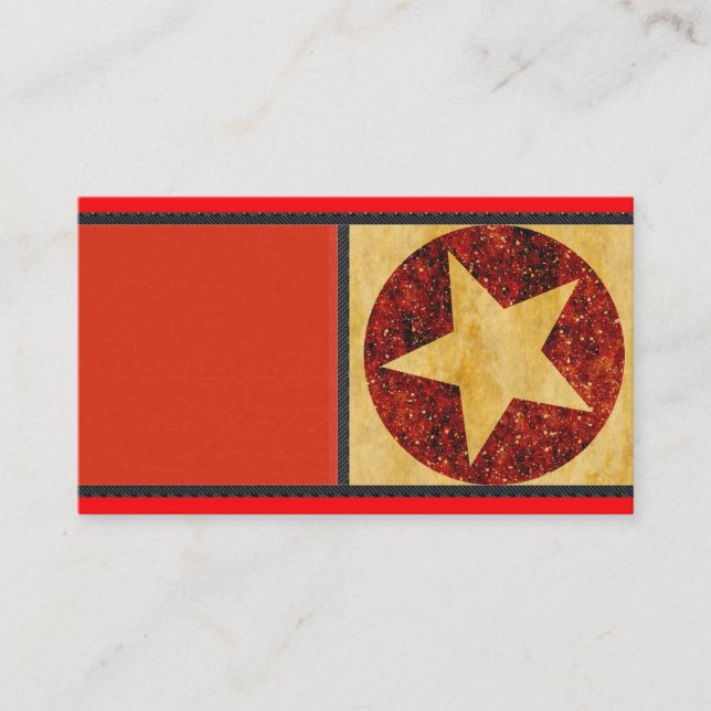 Carte de visite Gold Star (Devant)