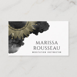 Carte De Visite Gold Sunburst Celestial Jewelry Designer Business