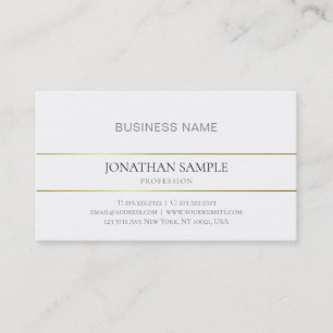 Carte De Visite Gold tendance Design Simple Company Moderne